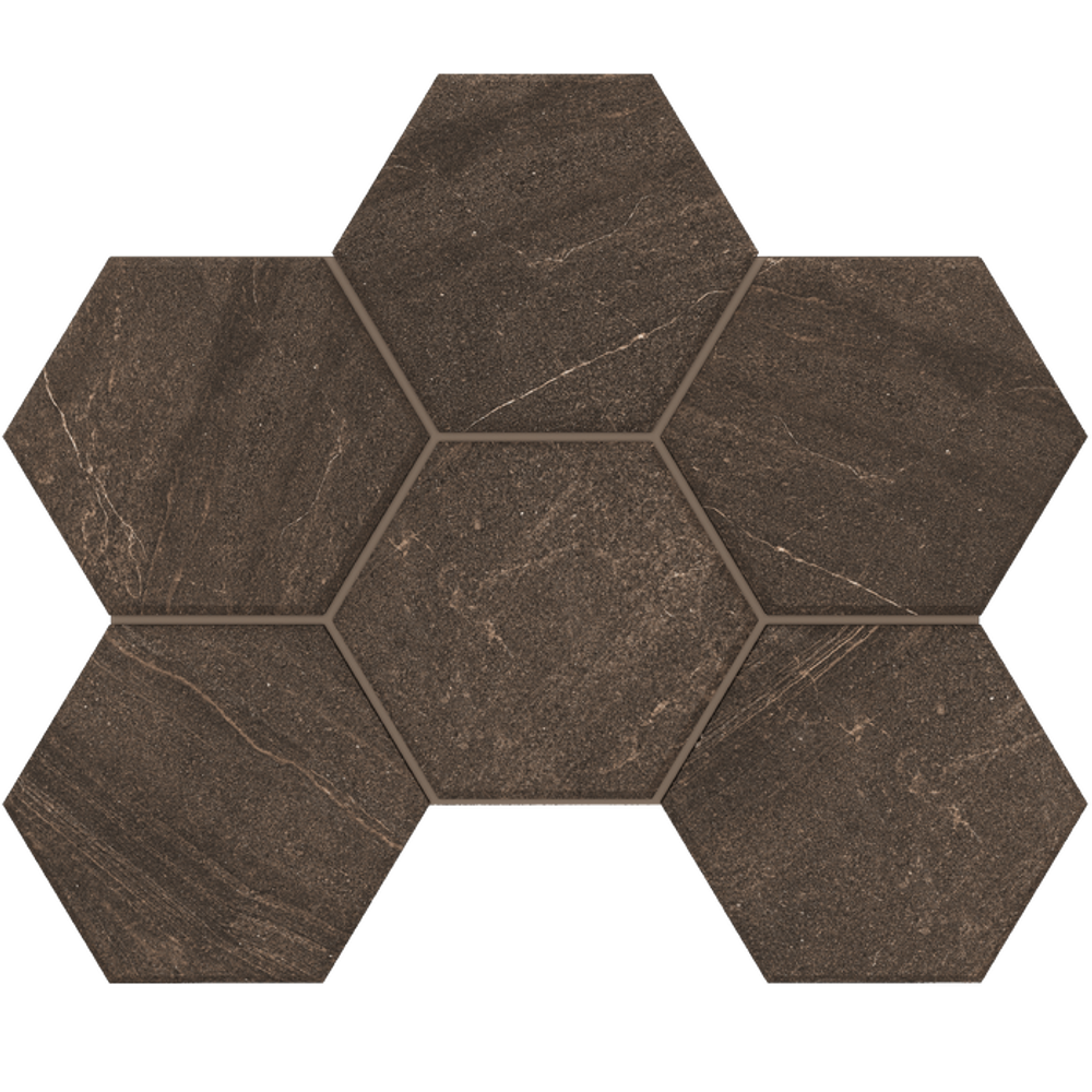 Estima Gabbro Brown Hexagon 25x28.5