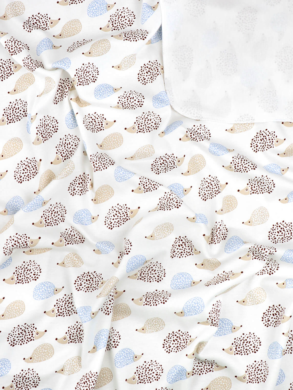 Сет из 2х пелёнок Mjolk Ёжики на экрю/Ночное небо