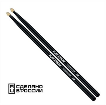Барабанные палочки, граб, флуоресцентные, Kaledin Drumsticks 5A Black 7KLHBBK5A