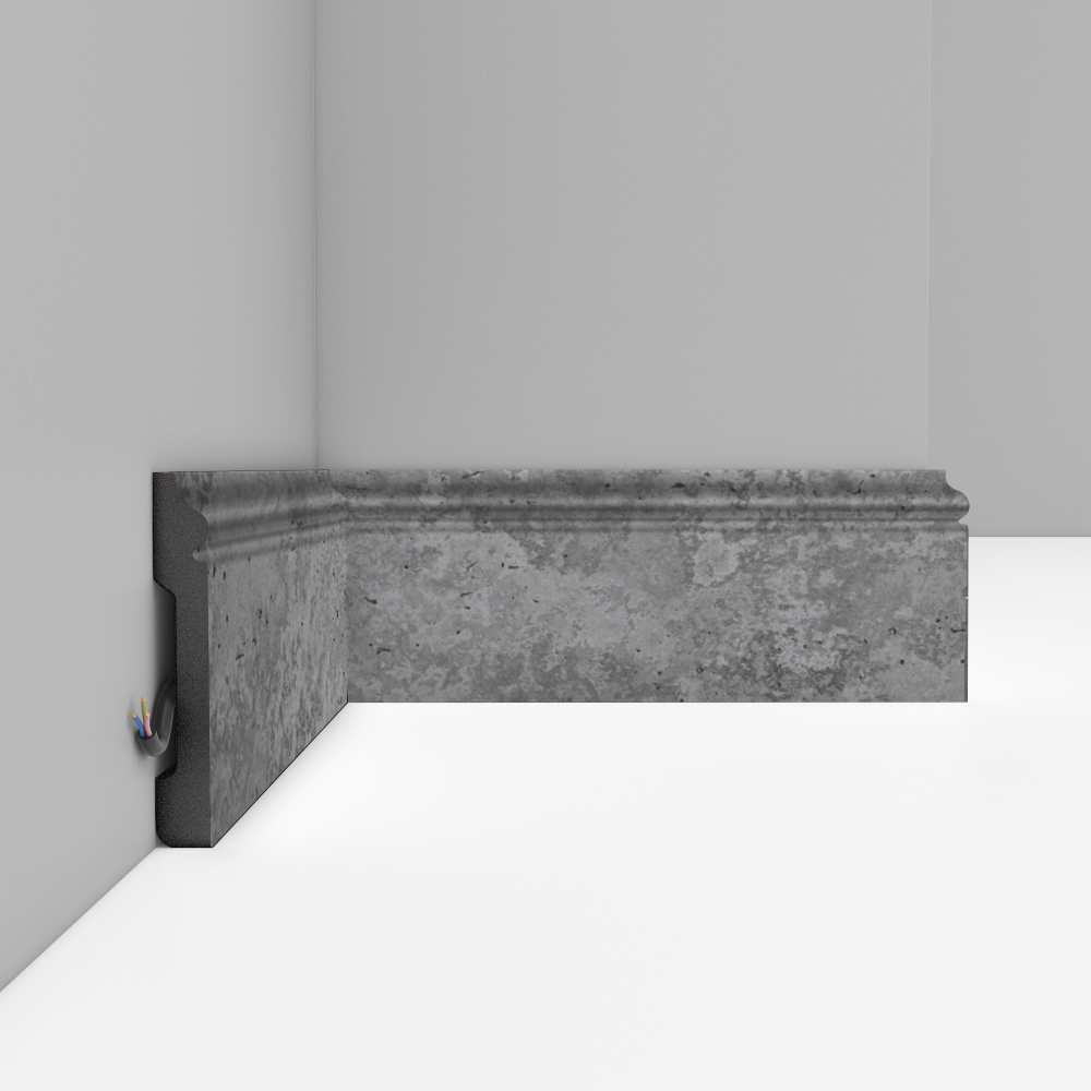 Плинтус напольный Decomaster D005-1629 79х13х2400мм