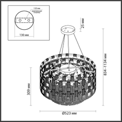 Подвесная люстра Odeon Light 4989/9