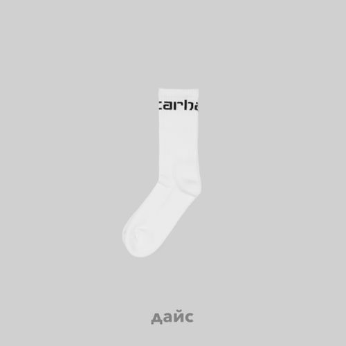 Носки Carhartt WIP Socks артикул:I029422_white_black - купить в магазине Дайс