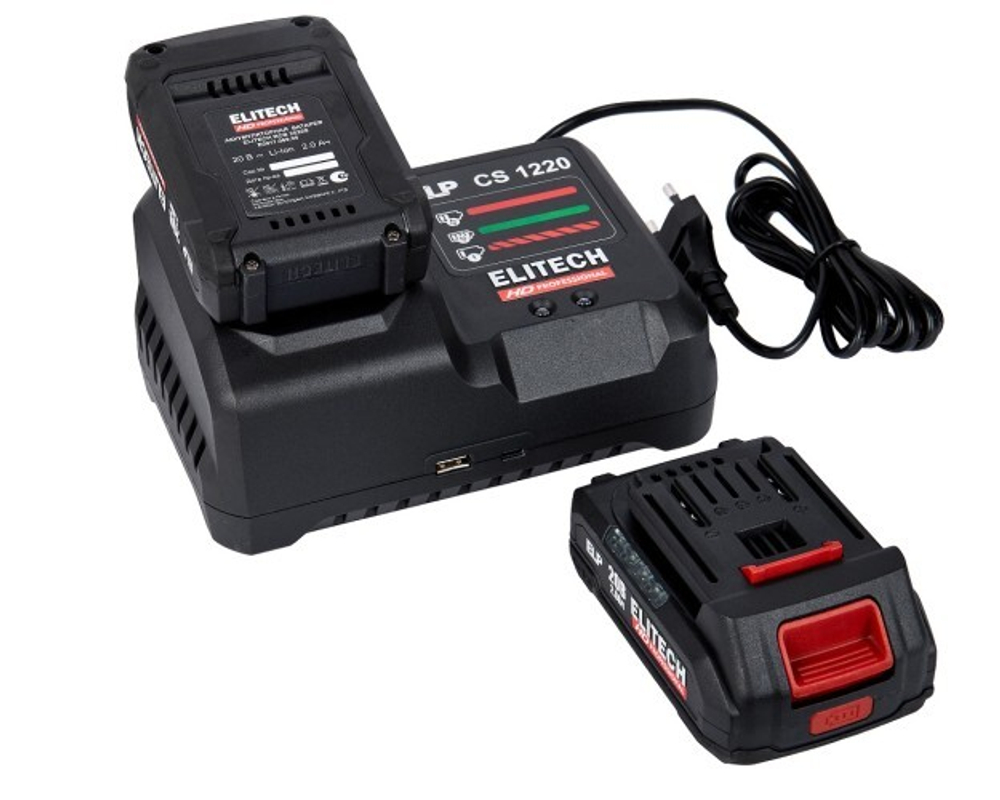 Дрель-шуруповерт аккумуляторная ELITECH CD 20SL2 (E2201.040.01) HD 205717