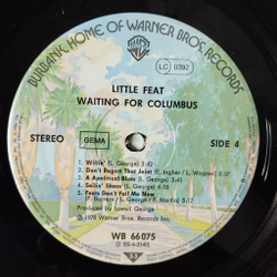 Винтажная виниловая пластинка LP Little Feat Waiting For Columbus (Germany 1978)