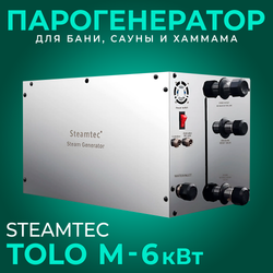 Парогенератор для хамама и турецкой бани Steamtec TOLO-М 60 (6 кВт)