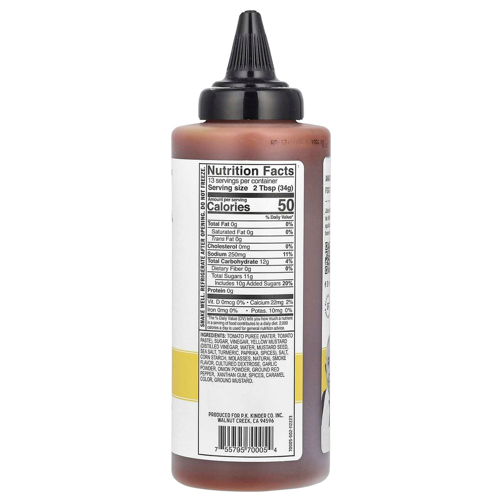 KINDER'S, Соус для барбекю, золотой, 434 г (15,3 унции)