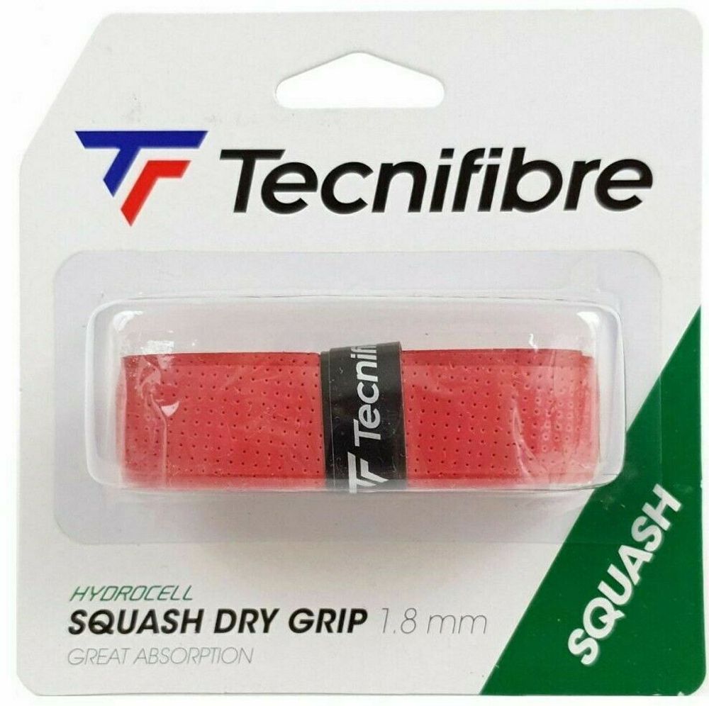 Намотки для сквоша Tecnifibre Squash Dry Grip 1P - red