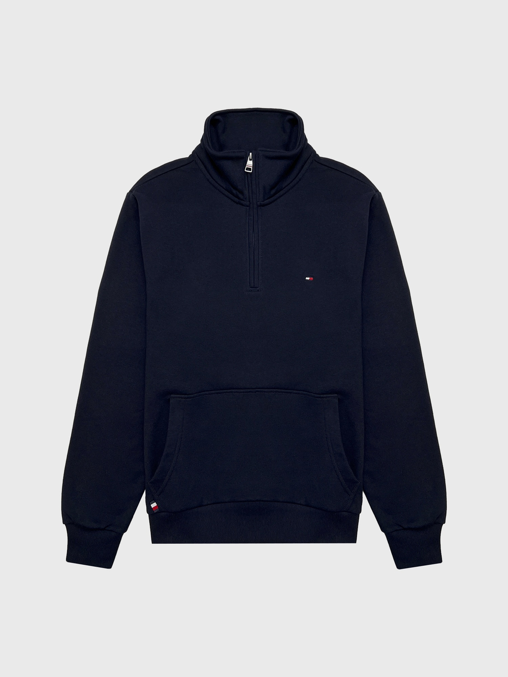 Свитшот Tommy Hilfiger Flag Logo Quater-Zip Navy