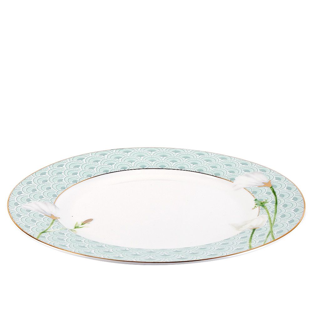 Тарелка "Sensuelle" d=20см (фарфор) (min6) (транспортная упаковка)