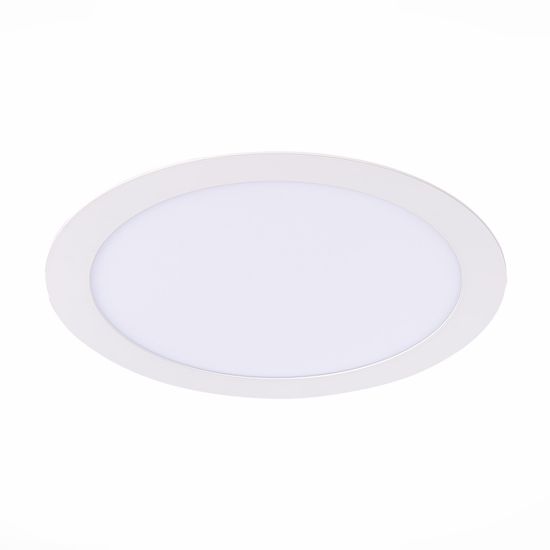 ST209.538.18 Св-к встр. Белый LED 1*18W 3000K 1 296Lm Ra80 110° IP20 D225xH8 90-265V Встраиваемые светильники