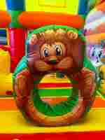 Коммерческий надувной батут «Зверята с крышей 2» без горки, 8*6*5 м