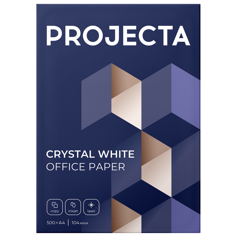 Бумага офисная А4, 80 г/м2, 500 л., марка В, PROJECTA SPECIAL, Россия, 153% (CIE).