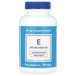 The Vitamin Shoppe, Витамин E, 670 мг (1000 МЕ), 60 мягких таблеток