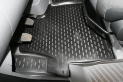 Коврики Standard, в салон MERCEDES Sprinter 2006-2013, 2 шт. (полиуретан, чёрные) Element.NLC.34.10.210