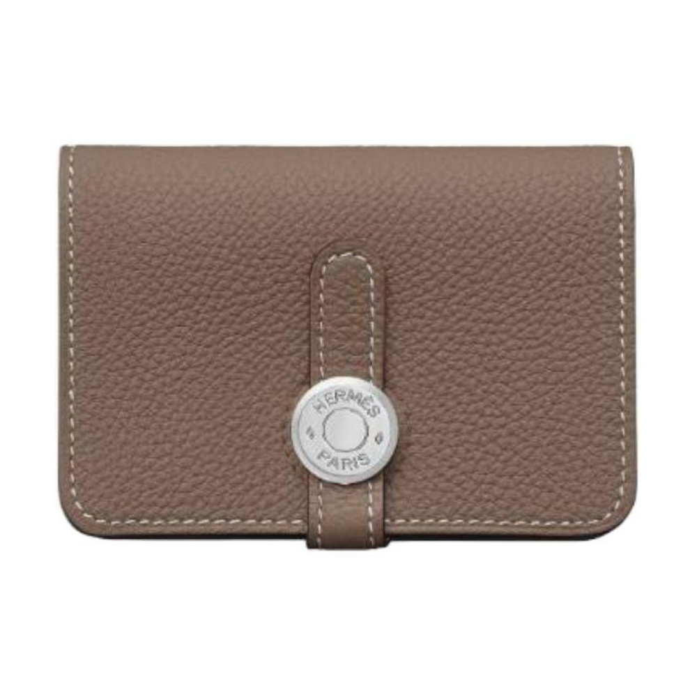 Картхолдеры и кошельки HERMES Dogon Togo 18 Etoupe, H044083CK18