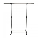 Вешалка напольная на колесах (75-150см)*42см*(92-155см), телескопическая, BZ-JY-010