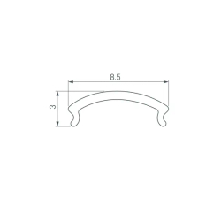 Экран WARDROBE-1530-2000 OPAL (Arlight, Пластик) 050159