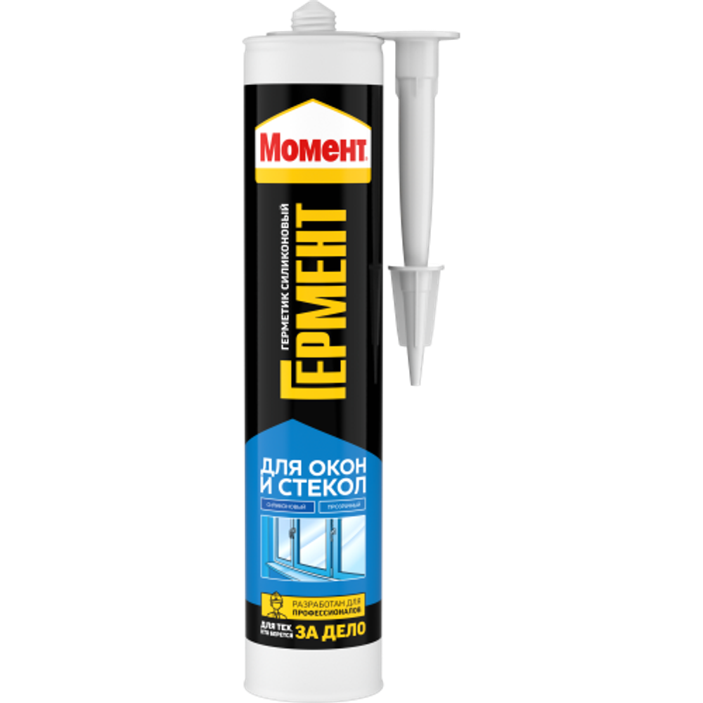 Герметик Момент 1997809 Гермент силиконовый для окон и стекол прозрачный 280 мл. | Момент