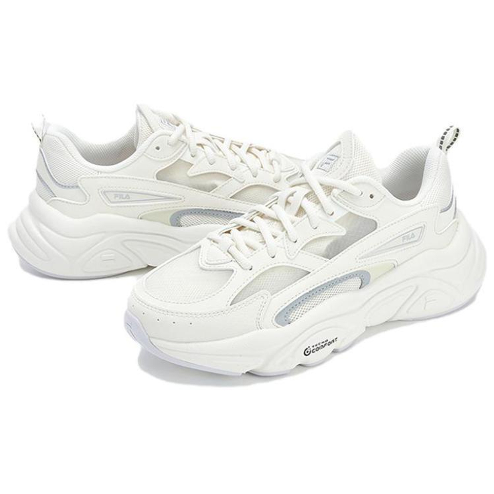 FILA Fila Mars 1S single-layer shock absorption, non-slip, wear-resistant, low-cut sports casual shoes women's white gray