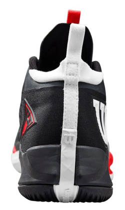 Мужские кроссовки теннисные Wilson Rush Pro Tour MID - black/white/poppy red