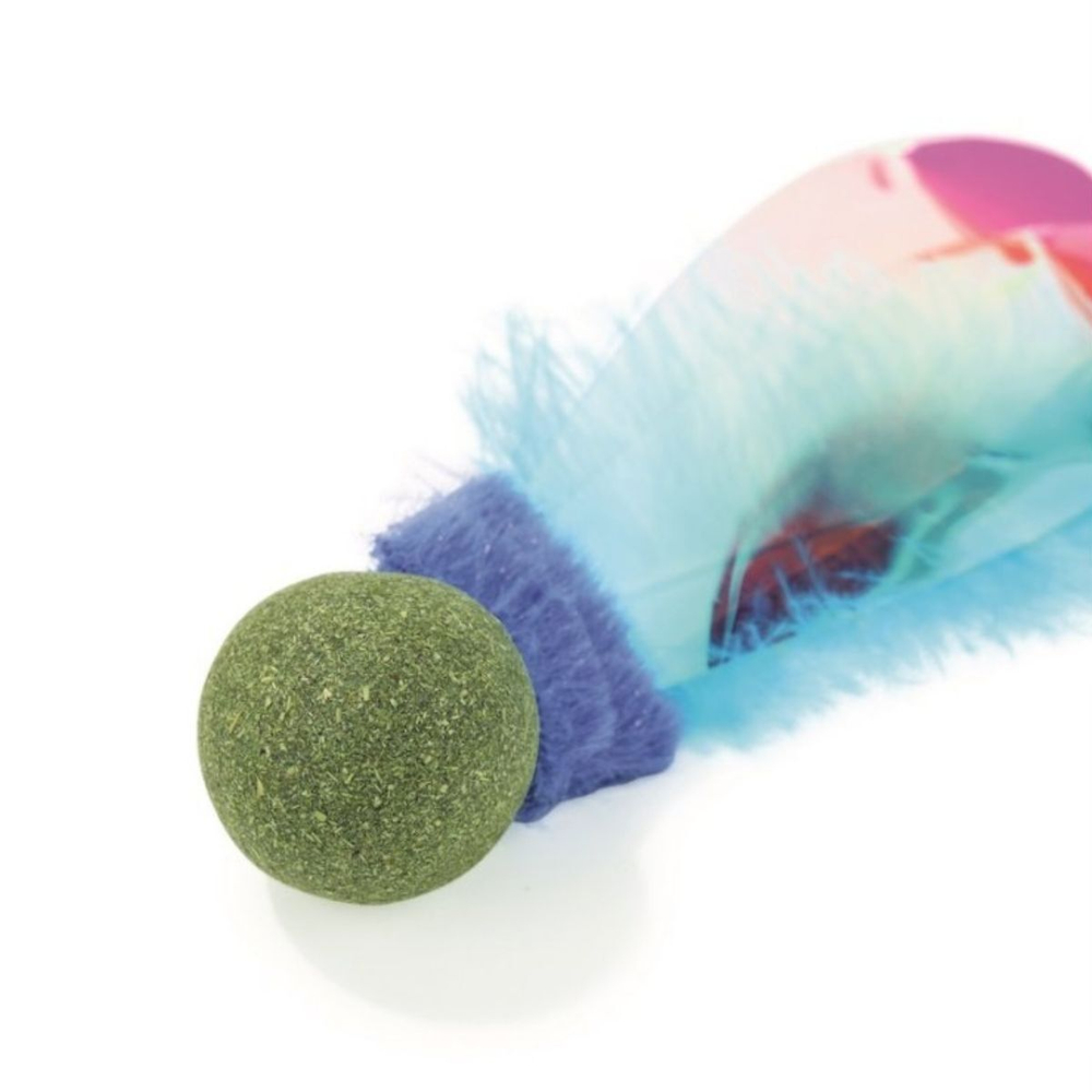 M-PETS Игрушка для кошек с кошачьей мятой CHARMY светлячок, цвет голубой