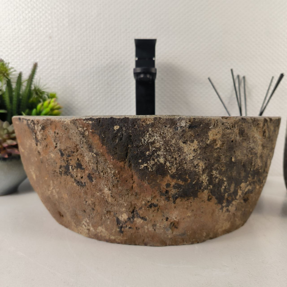 Раковина из речного камня RS-65441 42*31*14 0856