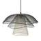 Светильник подвесной Vinger, Ø48х30 см, черный/серый/белый