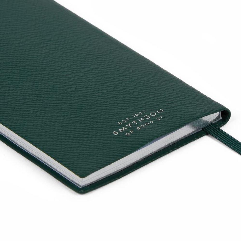 Smythson Ежедневник 2026 Panama Weekly Diary with Pocket, Navy