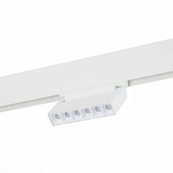 ST364.536.06 Магнитный трековый светильник белый LED 1*6W 3000K 532Lm Ra>80 36° IP20 L120xW22xH108 4 СКАЙЛАЙН 48V