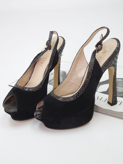 Босоножки женские натуральная замша