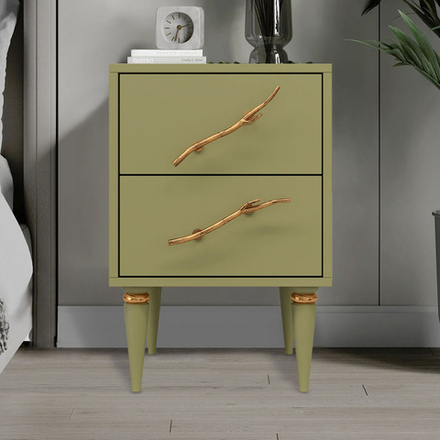 Тумба Арт Колор matte Классик Голд Зеленая олива матовая