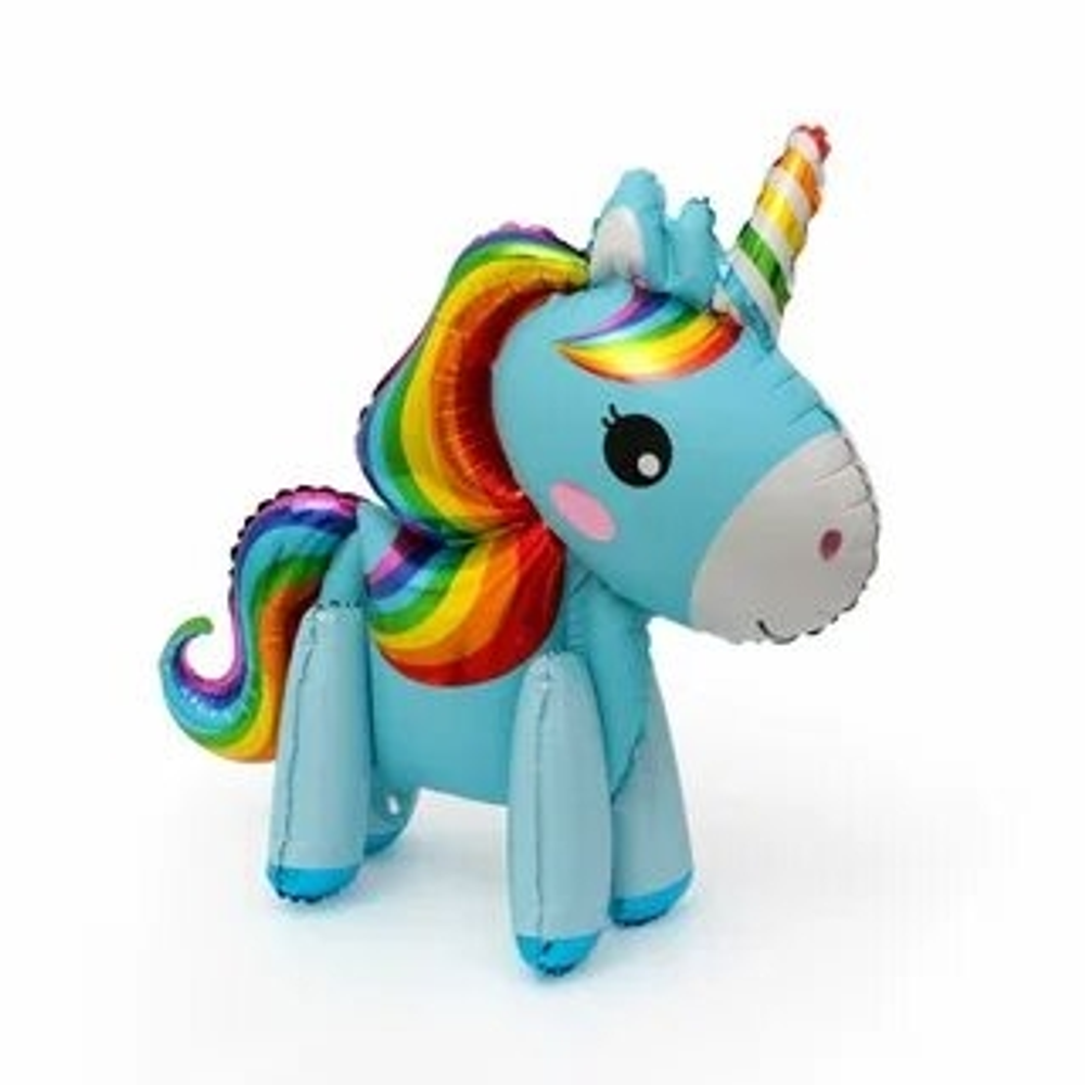 3D Единорог белый ходячка 55*58СМ. В218 В231