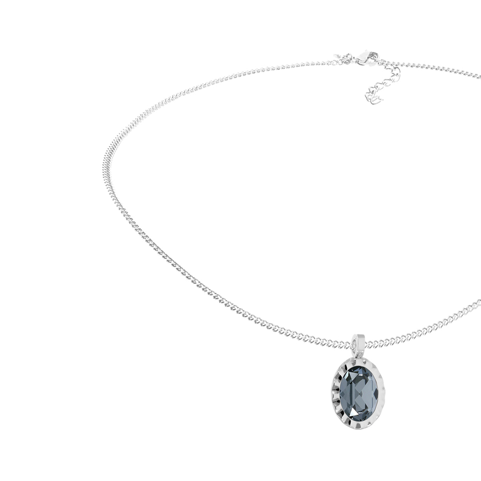 Колье Qudo TIVOLA UNICA big (S/P) Silver night 3 cm 420614