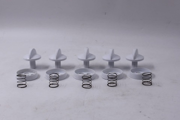 Ручка переключателя плиты Darina (Дарина), белая (комплект)