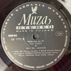 Винтажная виниловая пластинка LP Old Timers With Wild Bill Davison (Польша 1979)