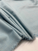 Хлопок фланель Canclini в бело-голубую клетку