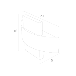 Светильник настенный Arte Lamp Croce A1444AP-1WH