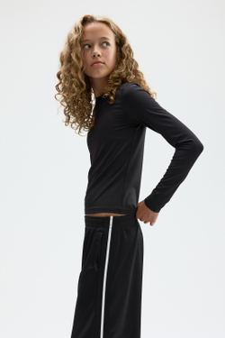 H&M Комплект из двух спортивных футболок с длинными рукавами, темно-зеленый/черный