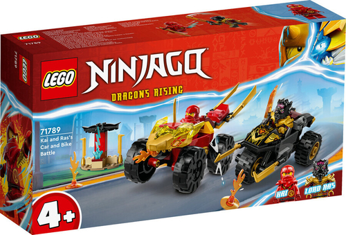 Конструктор LEGO Ninjago 71789 Кай и Рас: Битва на машине и мотоцикле
