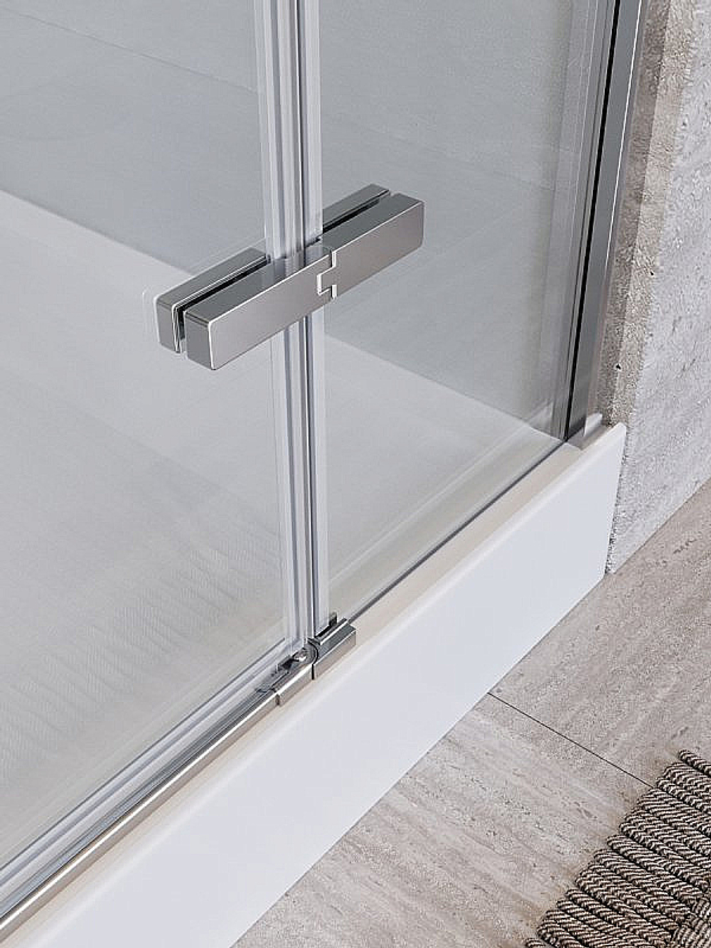 Душевая кабина BelBagno UNO-CAB-A-1 90x90 стекло прозрачное/профиль хром