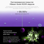 Фильтр 3-х ступенчатый с угольной вставкой для Xiaomi Air Purifer 1/2/2C/2S/2H/3/3H/3C D200 (фиолетовый)