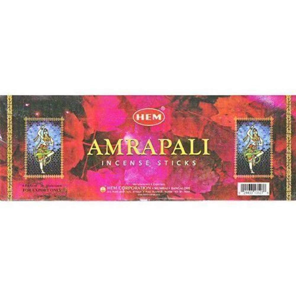 HEM Amrapali шестигранник Благовоние Амрапали (лепестки белой розы)
