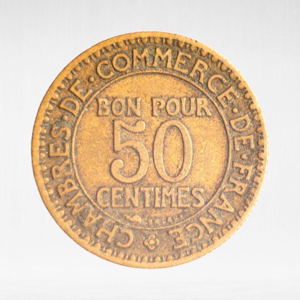 France, 50 Centimes 1922 - Chambers of Commerce, VF