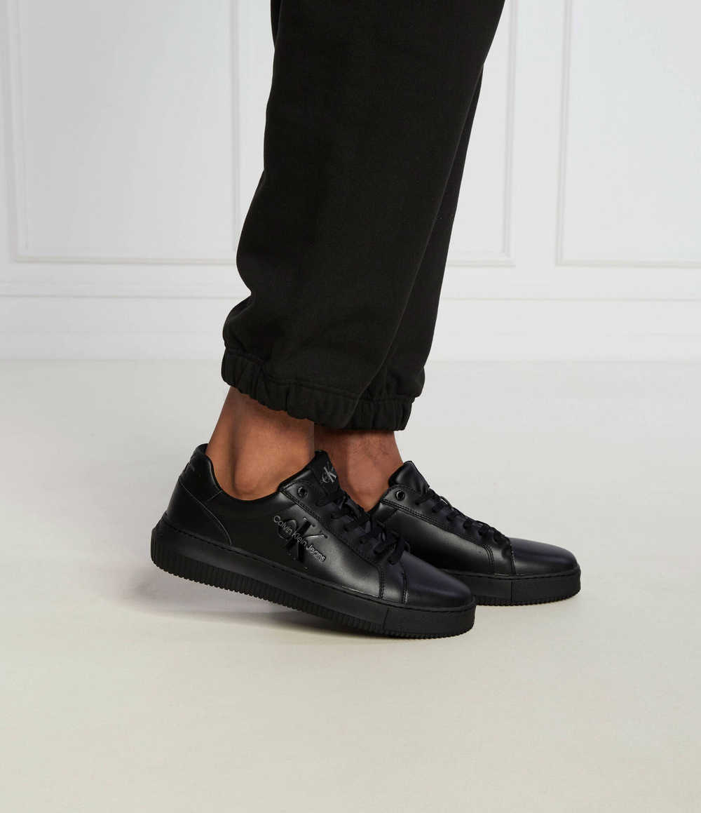 Skórzane кроссовки CHUNKY CUPSOLE MONOLOGO CALVIN KLEIN JEANS - черный(YM0YM00681)