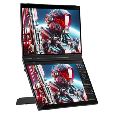 16" Портативный двойной сенсорный монитор с откидной подставкой Delta Pro Touch WQXGA IPS 2560x1600, 60 Гц