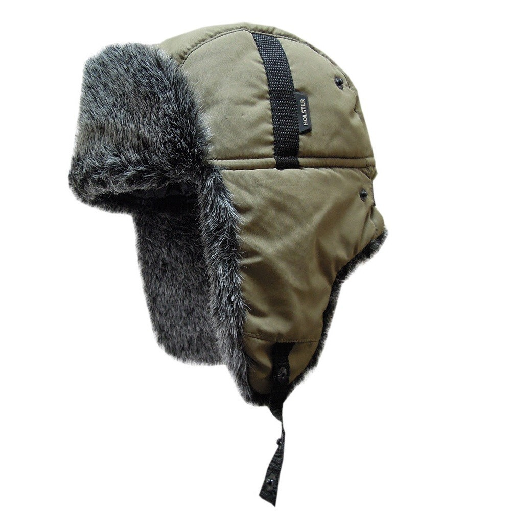 Шапка-ушанка с меховой опушкой