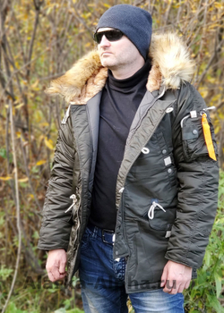 Куртка зимняя мужская Denali Husky Military (т. олива - beluga)