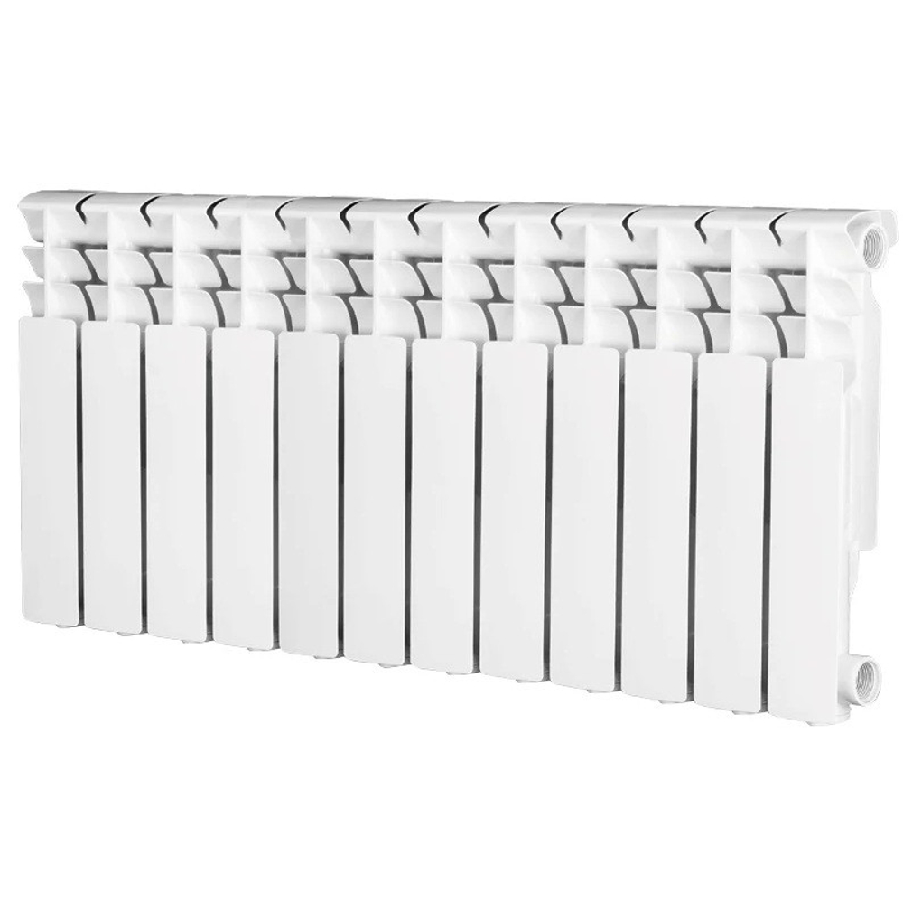 Радиатор алюминиевый Evolution EvA 350 боковое подключение белый 12 секций