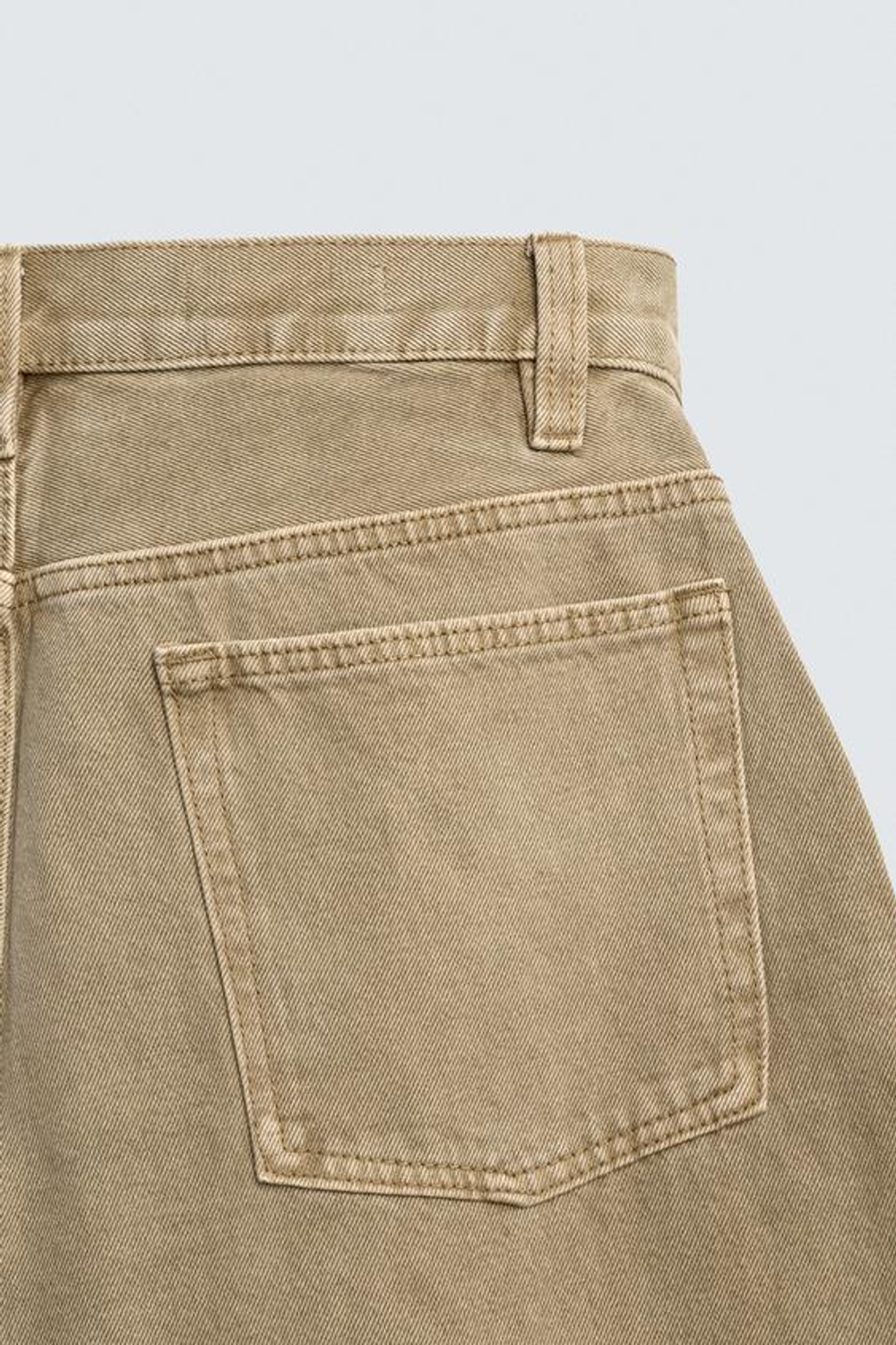 ZARA ДЖИНСЫ BALLOON FIT, ПЕСОЧНЫЙ