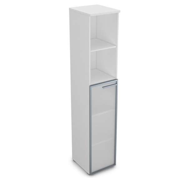 9ППД.005.15 Пенал высокий со стеклом и открытой полкой (400*450*2045), правый